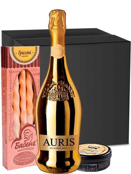 Акционный набор Игристое вино Auris, Villa Sandi с икрой осетра Ukrainian Caviar Berry Акционный набор Игристое вино Auris, Villa Sandi с икрой осетра Ukrainian Caviar Berry фото