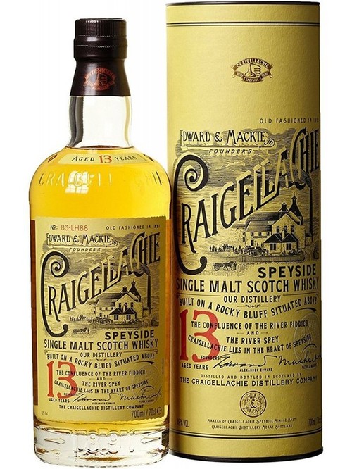 Виски Крэйгелаки / Craigellachie, 13 лет, 46%, 0.7л, в тубусе фото