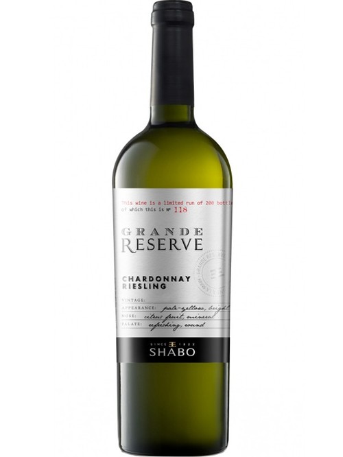 Вино Шардоне-Рислінг, Гран Резерв / Chardonnay-Riesling, Grand Reserve, Shabo, біле сухе 0.75л Вино Шардоне-Рислінг, Гран Резерв / Chardonnay-Riesling, Grand Reserve, Shabo, біле сухе 0.75л фото