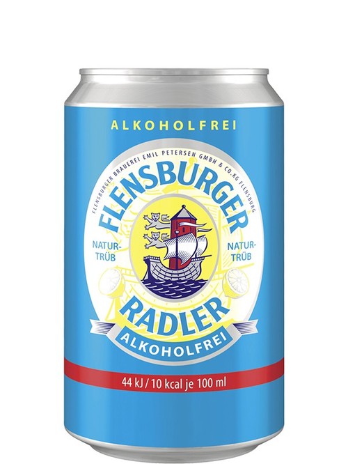 Безалкогольное пиво Фленсбургер, Радлер / Flensburger, Radler, ж/б, 0.33л фото