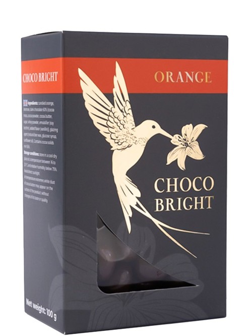 Драже цукаты апельсина в черном шоколаде, Choco Bright, 100г Драже цукаты апельсина в черном шоколаде, Choco Bright, 100г фото