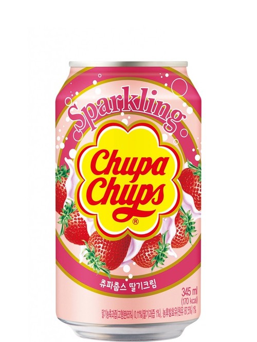 Напиток газированный Клубника со сливками, Чупа Чупс / Strawberry Cream, Chupa Chups, 0.345л Напиток газированный Клубника со сливками, Чупа Чупс / Strawberry Cream, Chupa Chups, 0.345л фото