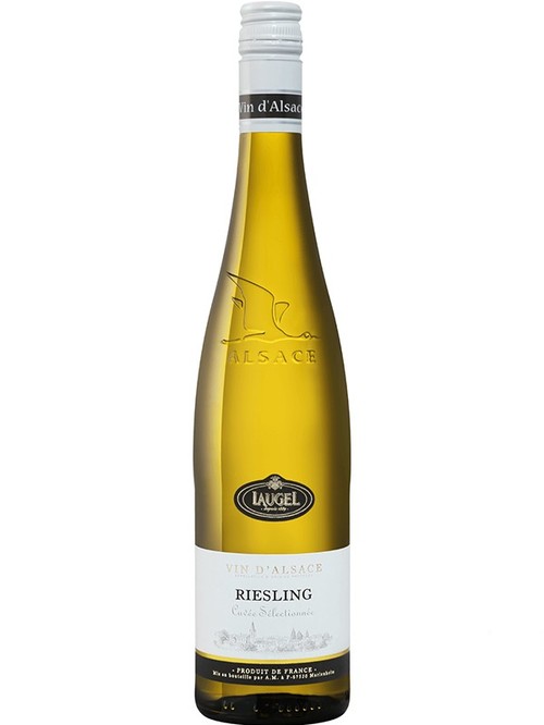 Вино Рислінг, Лаужель / Riesling, Laugel, Les Grands Chais de France, біле сухе 0.75л