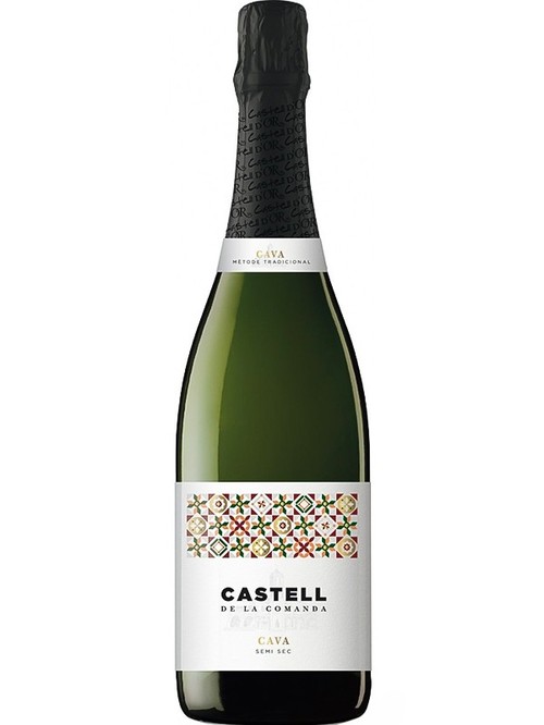 Игристое вино Кава, Кастель де ла Команда / Cava, Castell de la Comanda, Castell d'Or, белое полусухое 0.75л фото