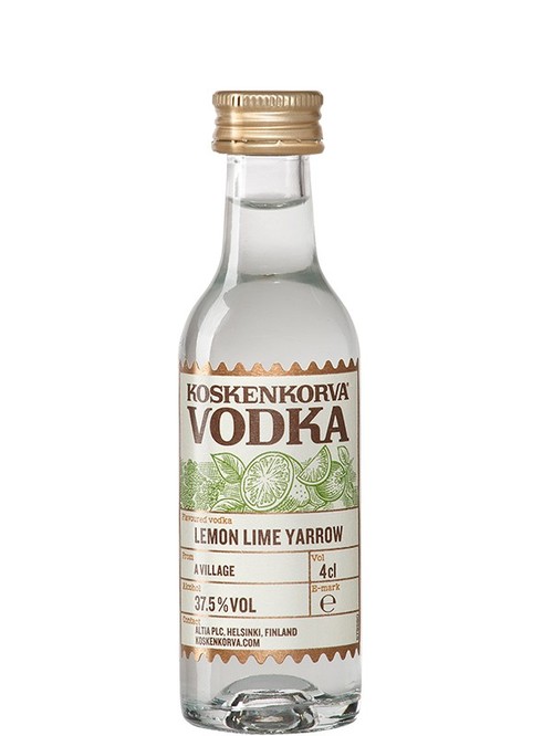 Горілка Коскенкорва, Лимон Лайм Деревій / Koskenkorva, Lemon Lime Yarrow, 37.5%, 0.04л фото