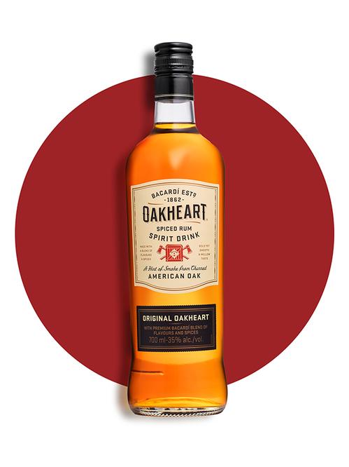 Ромовий напій Оакхарт Оріджинал, Бакарді / Oakheart Original, Bacardi, 35%, 0.7л Ромовий напій Оакхарт Оріджинал, Бакарді / Oakheart Original, Bacardi, 35%, 0.7л фото