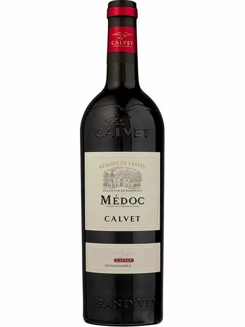 Вино Медок Резерв де л'Эстей / Medoc Reserve de L'Estey, Calvet, красное сухое 13% 0.75л