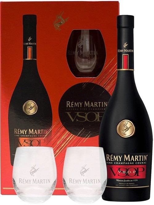 Набор коньяк Реми Мартан / Remy Martin, VSOP, 40%, 0.7л, в подарочной коробке