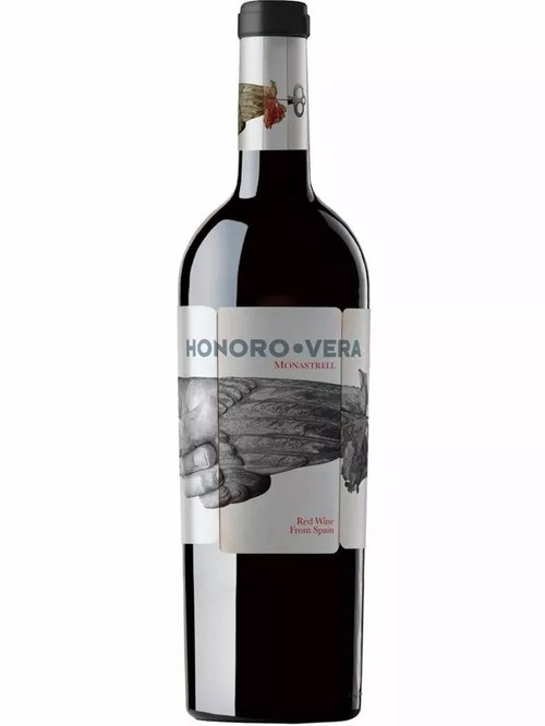 Вино Оноре Віра, Монастрель / Honoro Vera, Monastrell, Bodegas Ateca, червоне сухе 13.5% 0.75л