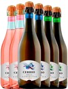 Набор игристого вина Lambrusco Cerbio Emilia, "White Sweet", белое сладкое + Lambrusco Cerbio Emilia, "White Dry", белое сухое + Lambrusco Cerbio Emilia, "Rose Sweet", розовое сладкое 6*0.75л_photo_1