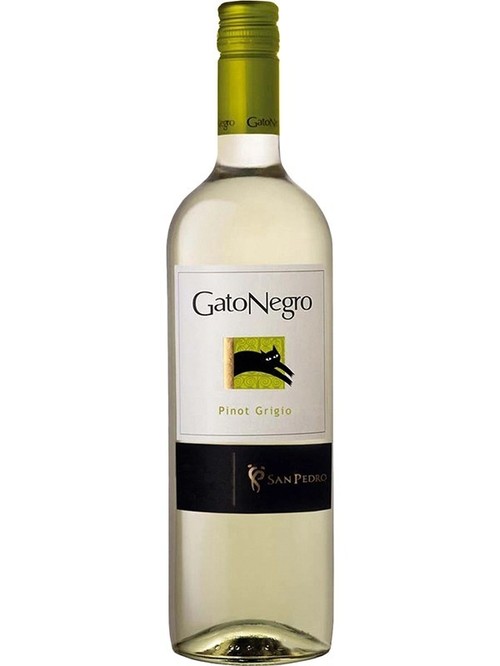 Вино Гато Негро, Піно Гріджио / Gato Negro, Pinot Grigio, San Pedro, біле сухе 0.75л фото