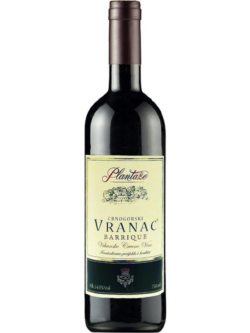 Вино Вранац Баррік, Плантаж / Vranac Barrique, Plantaze, червоне сухе 14% 0.75л фото