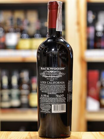 Zinfandel Backwoods Reserve купить красное сухое вино в Киеве 0.75