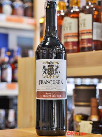 Franceska Rosso Medium Sweet купить красное полусладкое вино в