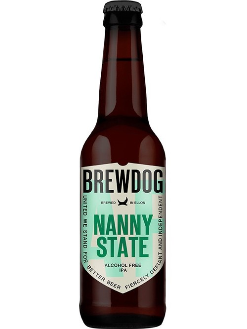 Безалкогольне пиво Нанні Стейт, БрюДог / Nanny State, BrewDog, 0.5%, 0.33л