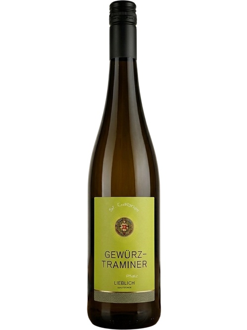 Вино Гевюрцтраминер / Gewurztraminer, St. Gabriel, біле напівсолодке 0.75л фото