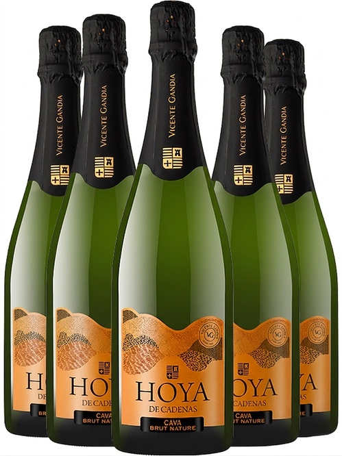 Набір ігристого вина Кава "Нейче", Хойя де Каденас / Cava "Nature", Hoya de Cadenas, біле брют натур 6*0.75л Набір ігристого вина Кава "Нейче", Хойя де Каденас / Cava "Nature", Hoya de Cadenas, біле брют натур 6*0.75л фото