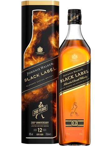 Black Label Johnnie Walker 12 лет 40% 0.7л купить виски в