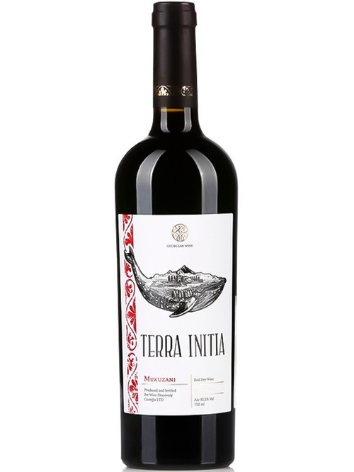 Вино Мукузані / Mukuzani, Terra Initia, червоне сухе 0.75л фото