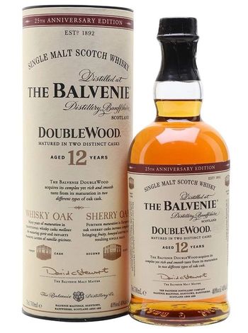 Виски DoubleWood Balvenie 12 лет 0.7л в тубусе | OKwine
