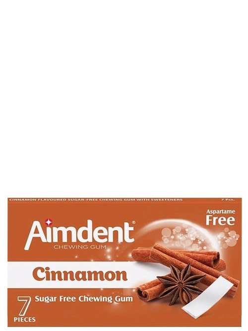 Жувальна гумка Аймдент, Кориця / Aimdent, Cinnamon, 7 пластинок, 14.5г Жувальна гумка Аймдент, Кориця / Aimdent, Cinnamon, 7 пластинок, 14.5г фото