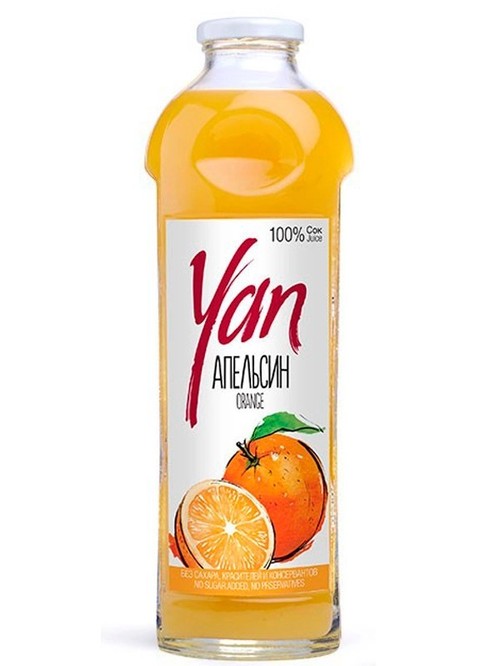 Сік YAN Апельсиновий (без цукру), 0.93л Сік YAN Апельсиновий (без цукру), 0.93л фото