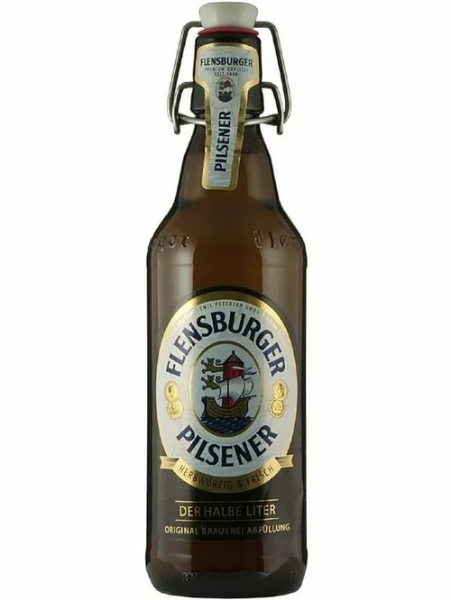 Пиво Фленсбургер, Пилсенер / Flensburger, Pilsener, 4.8%, 0.5л