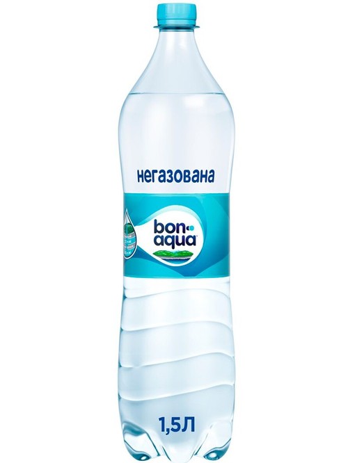 Мінеральна вода BonAqua, негазована ПЕТ, 1.5л