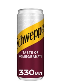 Напій газований Швепс, Гранат / Schweppes, Pomegranate, 0.33л фото
