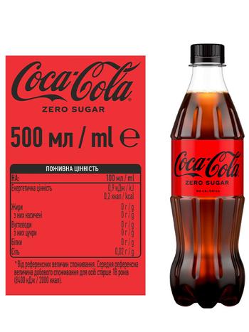 Напиток Кока-Кола ЗЕРО, 0.5л | OKwine