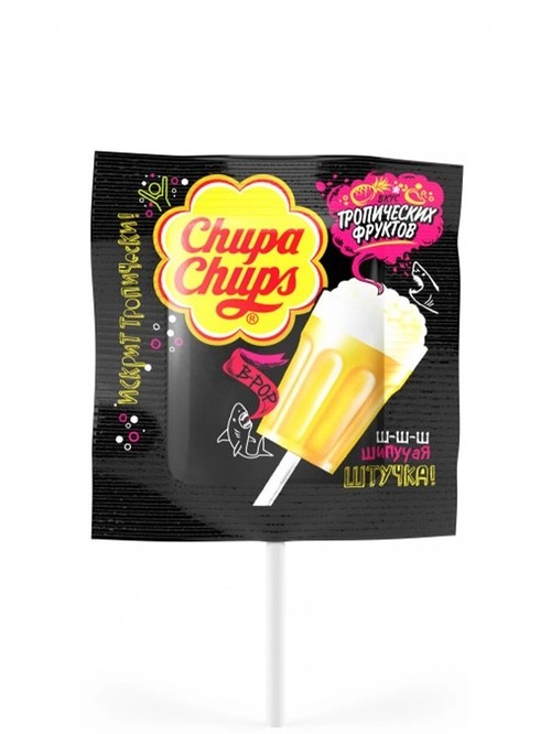 Карамель з смаком тропічних фруктів, Chupa Chups, 15г Карамель з смаком тропічних фруктів, Chupa Chups, 15г фото