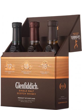Glenfiddich 12+15+18 лет 3*0.2л в подарочной коробке | OKwine