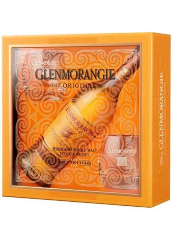 The Original Glenmorangie 10 лет 0.7л в подарочной коробке + 2 бокала