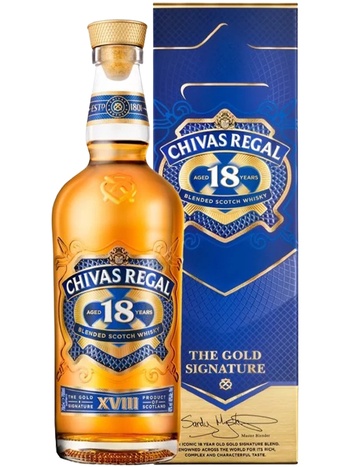 Виски Chivas Regal, 18 лет, 40%, 0.7л, в подарочной коробке