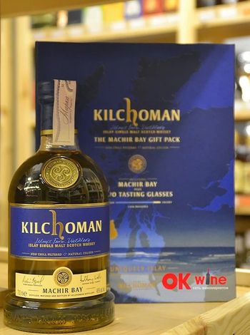 Kilchoman Machir Bay 46% 0.7л в коробке + 2 бокала | OKwine