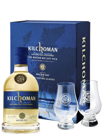 Kilchoman Machir Bay 46% 0.7л в коробке + 2 бокала | OKwine