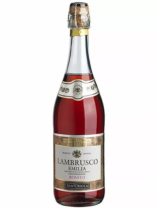 Игристое вино Ламбруско Эмилия, Сант'Орсола / Lambrusco Emilia, Sant’Orsola, розовое полусладкое 8% 0.75л Игристое вино Ламбруско Эмилия, Сант'Орсола / Lambrusco Emilia, Sant’Orsola, розовое полусладкое 8% 0.75л фото
