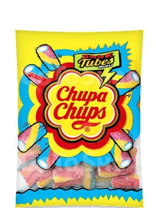 Жувальні цукерки Sour Tubes Mini, Chupa Chups, 70г фото