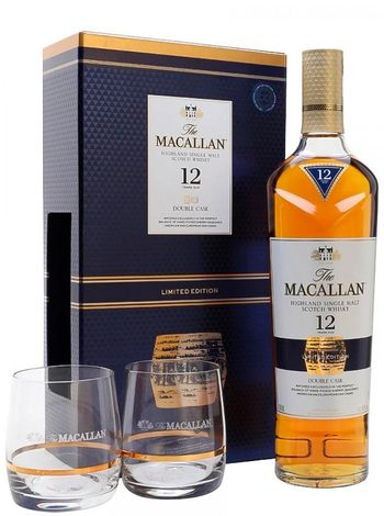 Macallan Fine Oak 12 лет 0.7л в подарочной коробке + 2 бокала