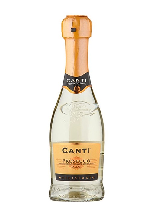 Ігристе вино Просекко Міллезімато, Канті / Prosecco Millesimato, Canti, біле сухе 0.2л