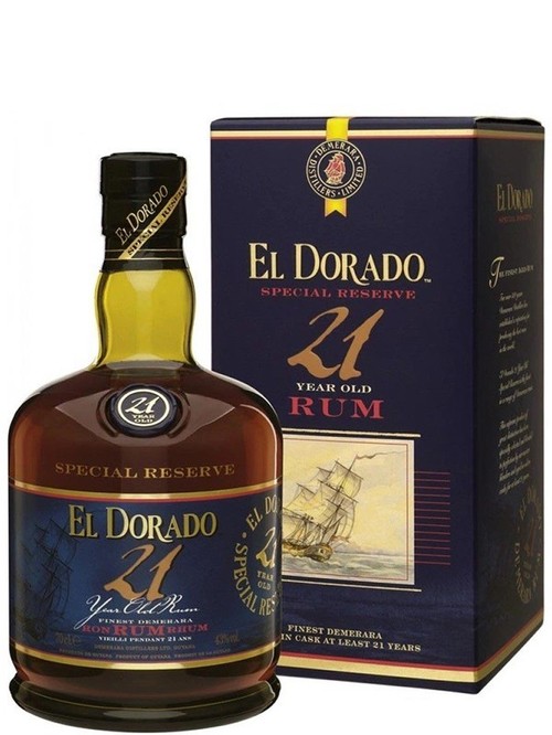 Ром Эль Дорадо / El Dorado, 21 год, 43%, 0.7л, в коробке фото