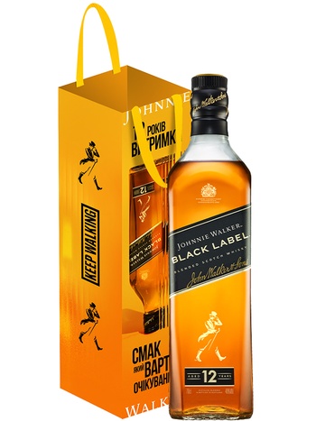 Black Label Johnnie Walker 12 років купити віскі 0.7л | OKwine