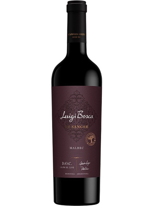 Вино "Де Сангре", Мальбек / "De Sangre", Malbec, Luigi Bosca, червоне сухе 0.75л фото