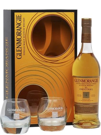 The Original Glenmorangie 10 лет 0.7л + 2 бокала в подарочной коробке