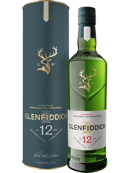 Виски Гленфиддик / Glenfiddich, 12 лет, 40%, 0.7л, в тубусе фото