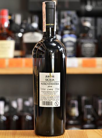 Nero d'Avola Vigneti Zabu купить красное сухое вино 0.75л