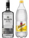 Акционный набор Джин Банкс + Тоник Швепс / Bankes 40% 1л + Tonic Schweppes 1л_photo_1
