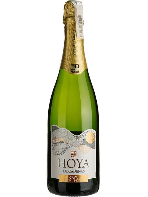 Игристое вино "Кава Семи Секо", Хоя Де Каденас / "Cava Semi Seco", Hoya de Cadenas, белое полусухое 0.75л фото