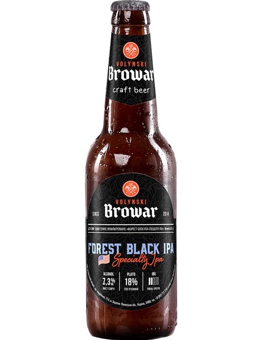 Пиво Форест Блек ІПА, Волинський Бровар / Forest Black IPA, Volynski Browar, 7.3%, 0.35л Пиво Форест Блек ІПА, Волинський Бровар / Forest Black IPA, Volynski Browar, 7.3%, 0.35л фото