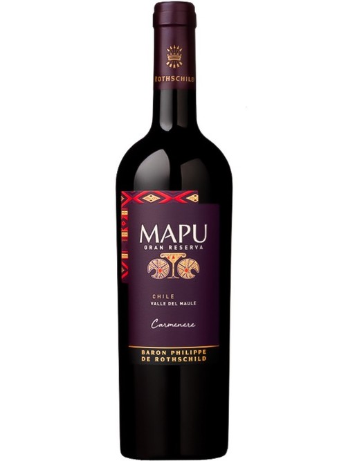 Вино Гран Резерва Карменер, Мапу / Gran Reserva Carmenere, Mapu, червоне сухе 0.75л